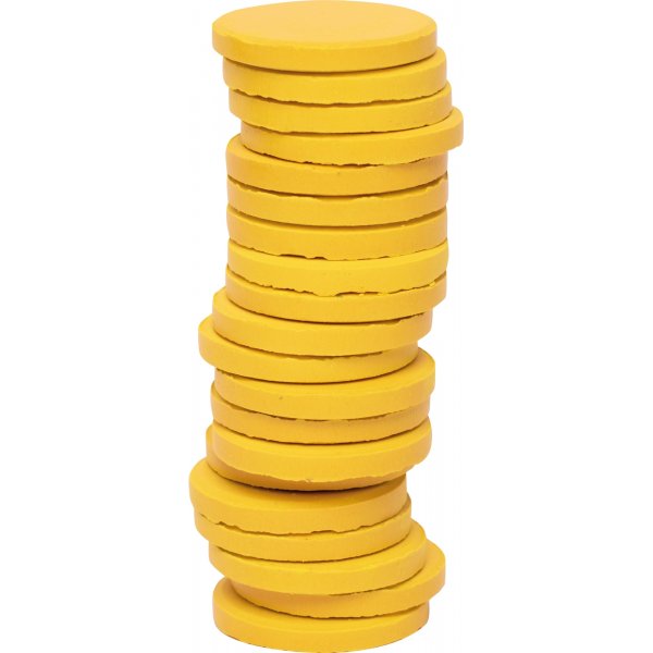 Farbpucks  30 mm - Gelb - 20 Stk
