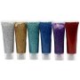 Eulenspiegel Glitzergel - gemischte Farben - 6 x 18 ml