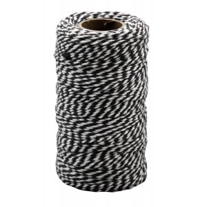 Baumwollschnur 100 m x 2 mm, schwarz Baumwollschnur 100 m x 2 mm, schwarz