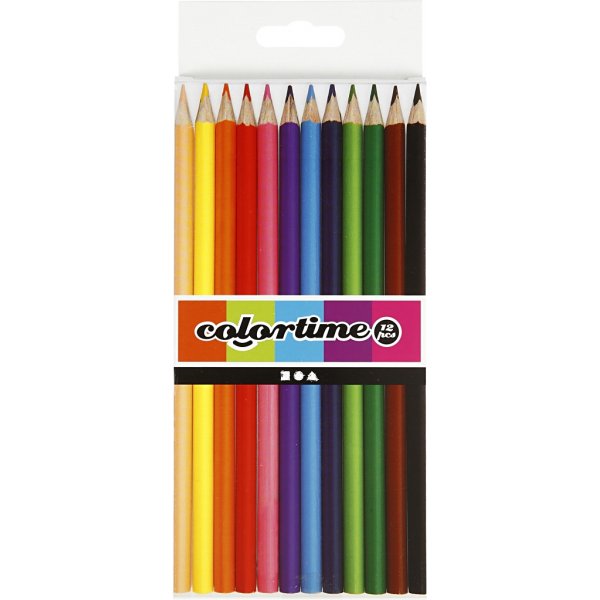 Colortime Buntstifte - gemischte Farben - 12 Stk