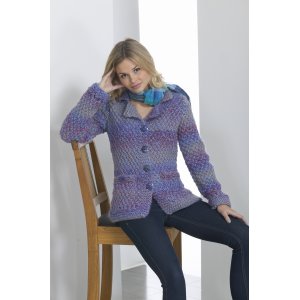 Strickmuster - Strickjacke im doppelten Perlmuster Strickmuster - Strickjacke im doppelten Perlmuster