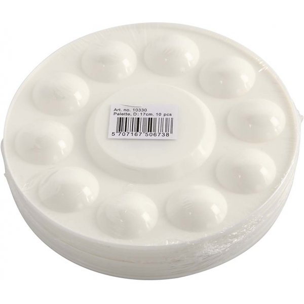 Palette - wei - 17 cm - 10 Stk