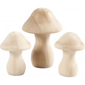 Schwämme aus gedrechseltem Holz - 3 Stk Schwämme aus gedrechseltem Holz - 3 Stk