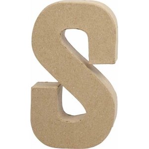 Pappbuchstabe - S - 6 cm Pappbuchstabe - S - 6 cm