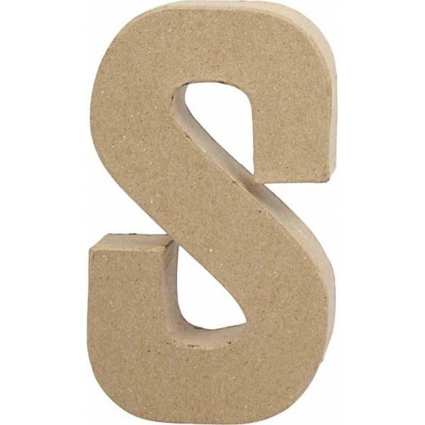 Pappbuchstabe - S - 6 cm