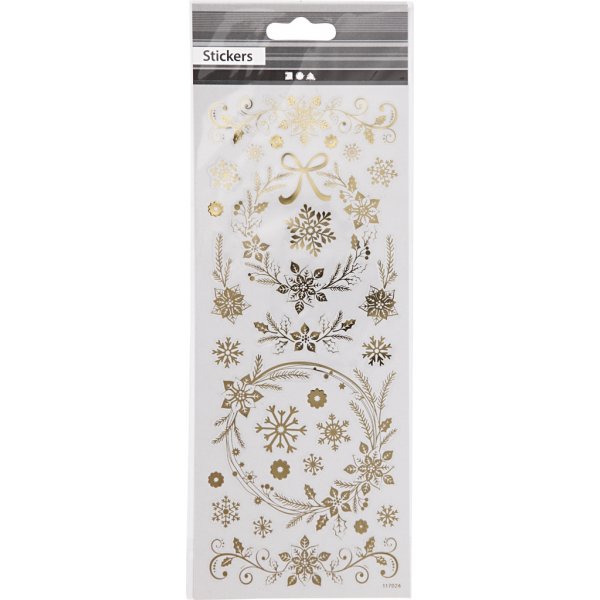 Aufkleber - Gold - Weihnachtssterne