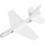 Flugzeug - wei - 3 Stk