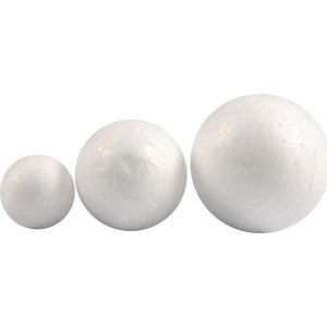 Styroporkugeln - weiß - Ø20+30+40 mm - 12 Stk Styroporkugeln - weiß - Ø20+30+40 mm - 12 Stk