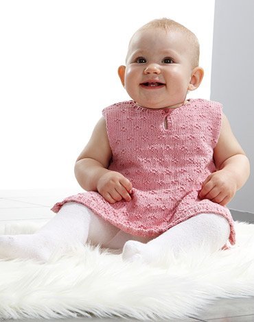 Strickmuster - Strukturiertes gestricktes Schrzenkleid und Mtze