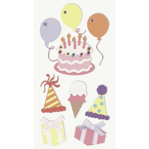 Aufklebermix - Geburtstag