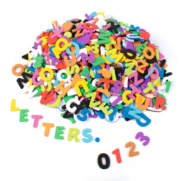 Weiche Buchstaben und Zahlen - 1000 Stck