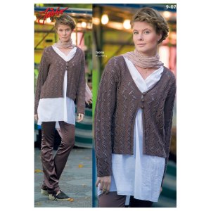 Strickanleitung - Feiner Cardigan mit Lochmuster Strickanleitung - Feiner Cardigan mit Lochmuster