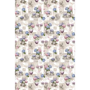 Plane PVC-Blume im Topf - Beige Plane PVC-Blume im Topf - Beige