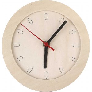 Uhr mit Holzrahmen - Ø15 cm Uhr mit Holzrahmen - Ø15 cm