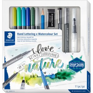 Set mit gemischten Drucken und Aquarellen - 100 % PEFC
