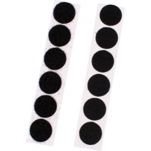 Klettband rund schwarz 20 mm 12 Sets selbstklebend Klettband rund schwarz 20 mm 12 Sets selbstklebend