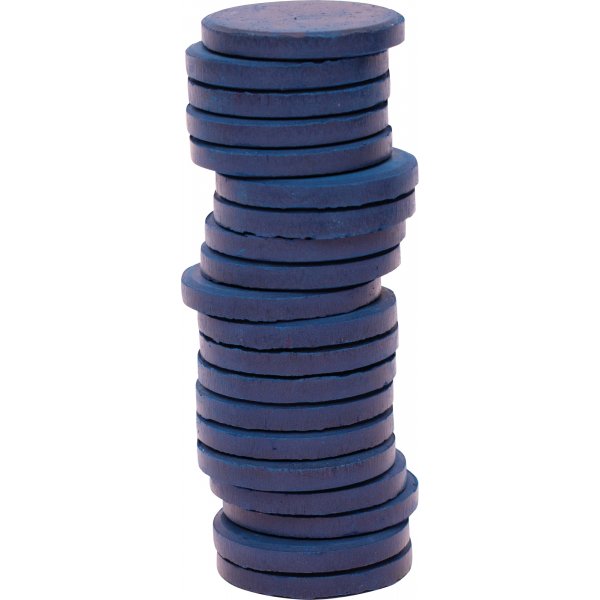 Farbpucks  30 mm - dunkelblau - 20 Stk