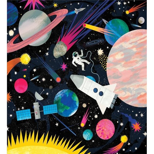 Familienpuzzle Leuchtend 500 Teile - Weltraum