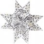 Sternstreifen - Gold - Wei - 6,5+11,5 cm, 48 Streifen