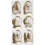 Shaker-Aufkleber - Gold - Engel - Holz und Haus - 6 Stk