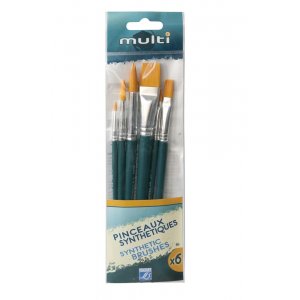 Pinselset Synthetik "Hobby Multi" L&B - 6 Pinsel Pinselset Synthetik "Hobby Multi" L&B - 6 Pinsel