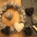 Kundenbild Strickfilz-Set 180 x 250 x 10 mm - 2 Teile, Filz + Nadel
