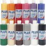Plus Color Hobbyfarbe - Standardfarben - 12 x 250 ml