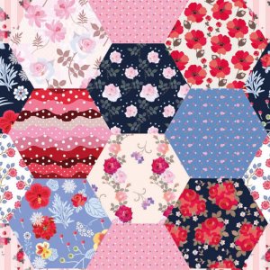 Gemustertes Trikot 150 cm - Patchwork-Großmutter Gemustertes Trikot 150 cm - Patchwork-Großmutter