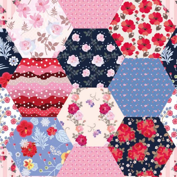 Gemustertes Trikot 150 cm - Patchwork-Gromutter
