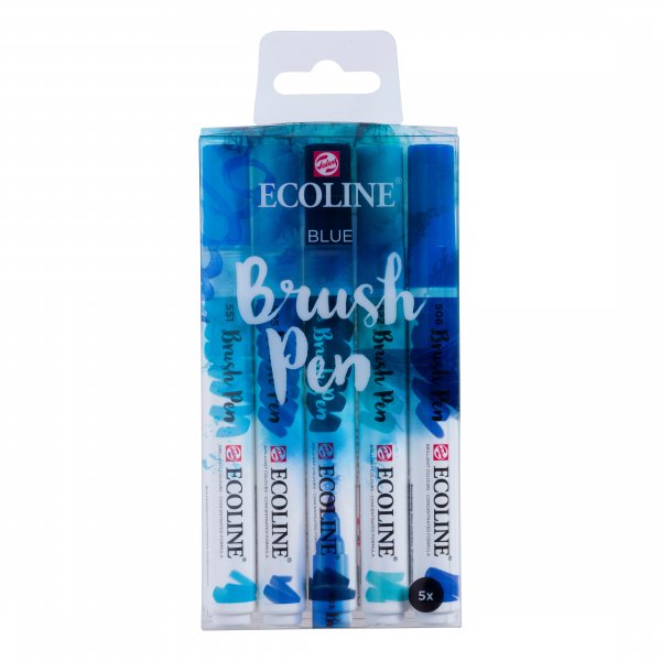Ecoline Pinselstifte 5er-Pack - Blau