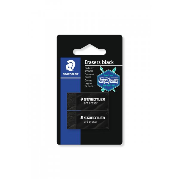 Radiergummi Rasoplast Schwarz - 2er-Pack