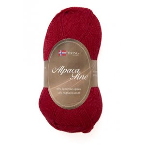Wikingergarn Alpaka Fein 50g - Burgund (655) Wikingergarn Alpaka Fein 50g - Burgund (655)