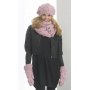Strickmuster - Gestrickte Baskenmtze, Mtze, geknpfter Schal, Schal-Polo und Fustlinge