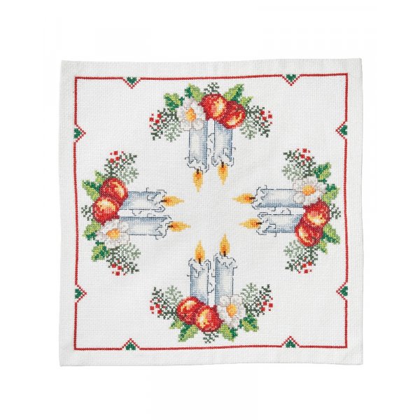 Stickset Canvas - Quadratische Weihnachtslichter