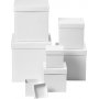 Boxen - wei - quadratisch - 7 Stk