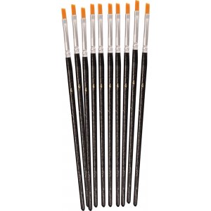 Synthetikpinsel flach Nr. 4 - 10 Stk Synthetikpinsel flach Nr. 4 - 10 Stk