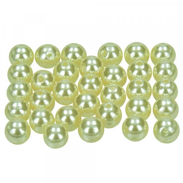 Wachsperlen  8 mm - Champagner 32er-Pack