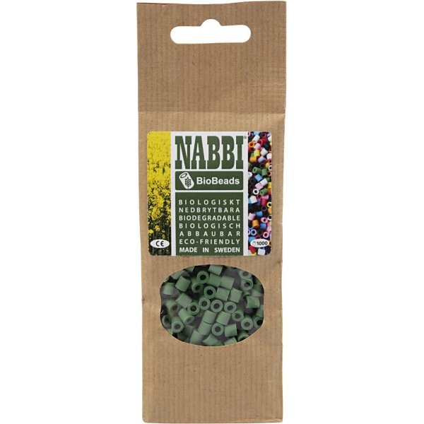 NABBI BioBeads - dunkelgrn - mittel - 1000 Stk