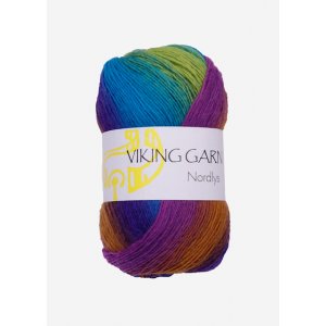 Wikingergarn Nordlys 100g - Blau/Lila/Orange (938) Wikingergarn Nordlys 100g - Blau/Lila/Orange (938)