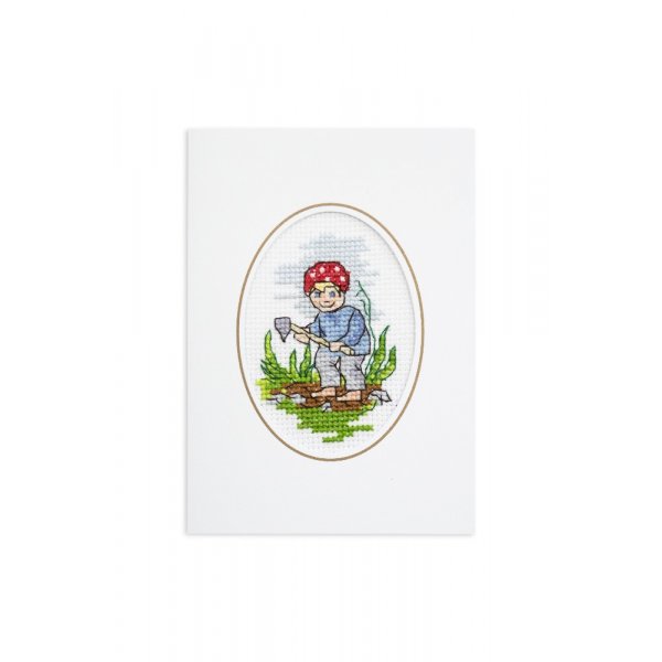 Stickset Karte - Helfer im Garten 3er-Pack