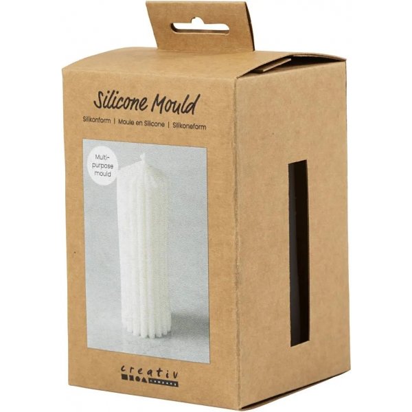 Silikonform - Geriffelter Zylinder