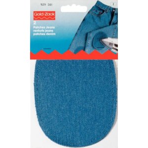 Teamflicken Jeans (aufbügelbar) Denimblau 2 Stk Teamflicken Jeans (aufbügelbar) Denimblau 2 Stk