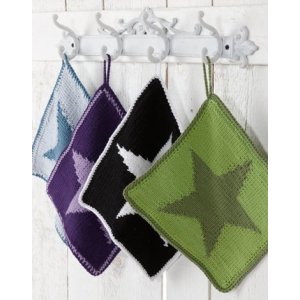 Strickanleitung - Kissen und Topflappen mit Stern Strickanleitung - Kissen und Topflappen mit Stern