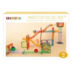 Magnetische Kugelbahn mit Fliesen - 91 Teile Magnetische Kugelbahn mit Fliesen - 91 Teile