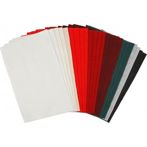 Hobbyfilz - gemischte Farben - 24 Blatt Hobbyfilz - gemischte Farben - 24 Blatt