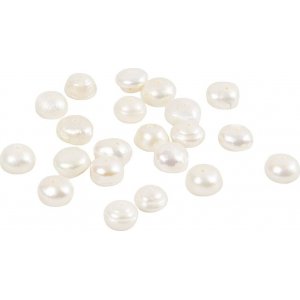 Süßwasserperlen auf Draht - Ø4-6 mm - Perlmutt - 40 cm Süßwasserperlen auf Draht - Ø4-6 mm - Perlmutt - 40 cm