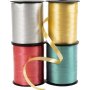 Geschenkkordel - Gold - Grn - Rot - Silber - glnzend - 4 x 250 m