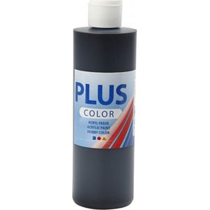 Plus Color Hobbyfarbe - Schwarz - 250 ml Plus Color Hobbyfarbe - Schwarz - 250 ml