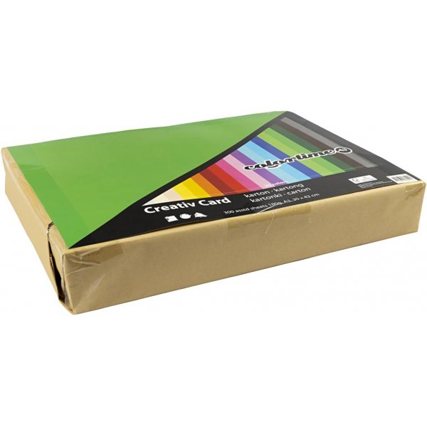 Kreativkarton - gemischte Farben - A3 - 300 Stk