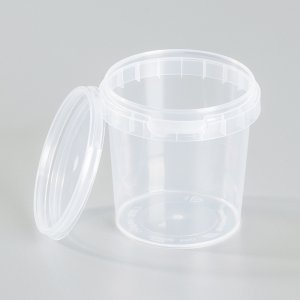 Leerbehälter ø 69 mm h 65 mm - 20er-Pack - transparent 155 ml Leerbehälter ø 69 mm h 65 mm - 20er-Pack - transparent 155 ml